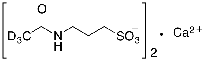 Acamprosate-d3 Calcium - Chemical structure and product image