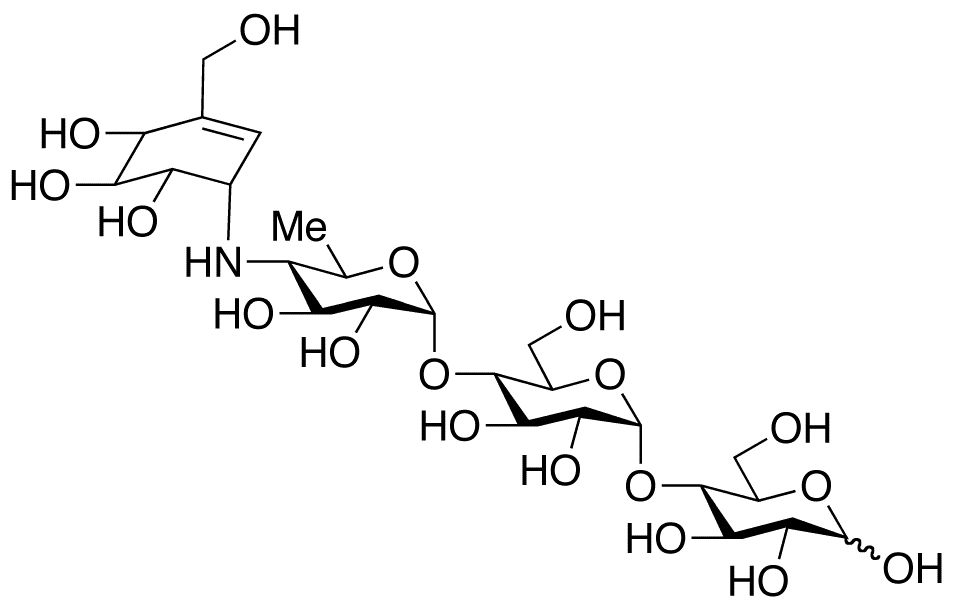 Acarbose - Chemical structure and product image