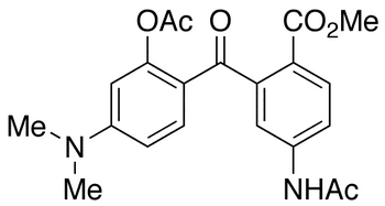 4’-Acetamido-2-acetoxy-4-dimethylamino-2’-methoxycarbonylbenzophenone - Chemical structure and product image