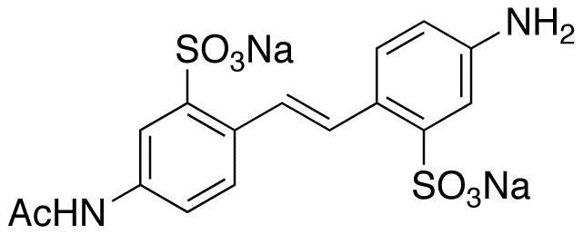 4-Acetamido-4’-aminostilbene-2,2’-disulfonic Acid Disodium Salt - Chemical structure and product image
