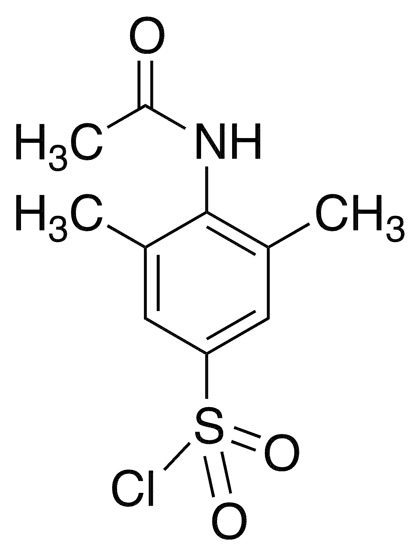 4-Acetamido-3,5-dimethylbenzene-1-sulfonyl chloride - Chemical structure and product image