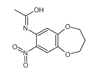 7-Acetamido-8-nitro-3,4-dihydro-2h-1,5-benzodioxepine - Chemical structure and product image