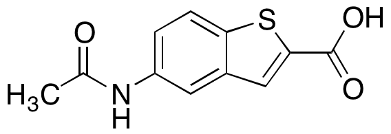 5-(Acetylamino)-1-benzothiophene-2-carboxylic Acid - Chemical structure and product image