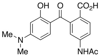 5’-Acetamido-2’-carboxy-4-dimethylamino-2-hydroxybenzophenone - Chemical structure and product image