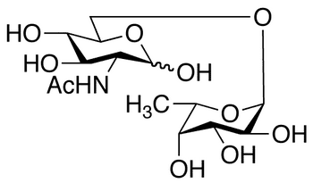 2-Acetamido-2-deoxy-6-O-(α-L-fucopyranosyl)-D-glucopyranose - Chemical structure and product image