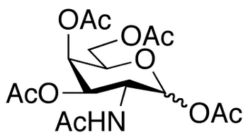 2-Acetamido-2-deoxy-D-galactopyranose-1,3,4,6-tetra-O-acetate - Chemical structure and product image