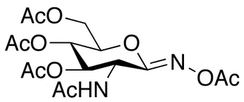 2-Acetamido-2-deoxy-D-gluconhydroximo-1,5-lactone 1,3,4,6-tetraacetate - Chemical structure and product image