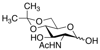 2-Acetamido-2-deoxy-4,6-O-isopropylidene-D-glucopyranose - Chemical structure and product image
