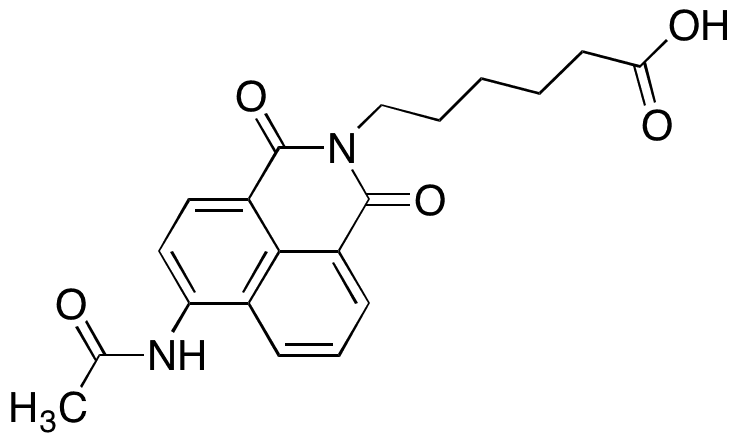 6-(4-Acetamido-1,8-naphthalamido)hexanoic acid - Chemical structure and product image
