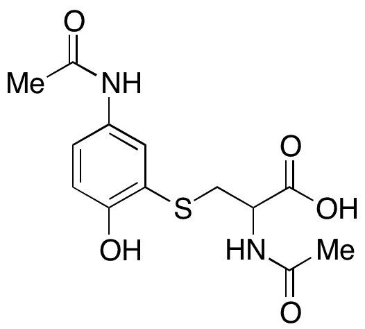 Acetaminophen Mercapurate Disodium Salt - Chemical structure and product image