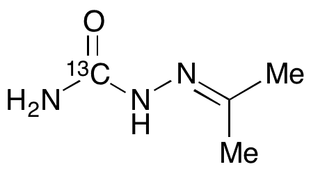 Acetone Semicarbazone-13C - Chemical structure and product image
