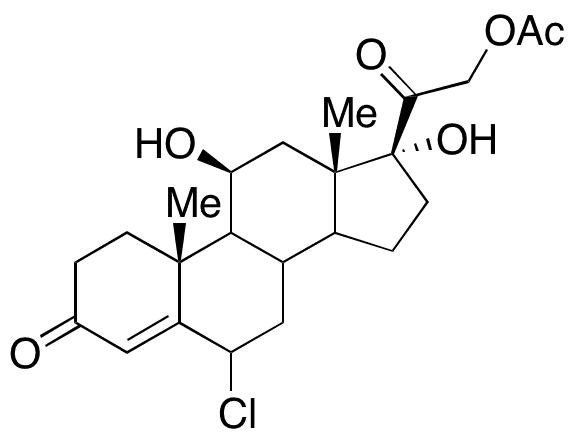 (6β,11β)-21-(Acetyloxy)-6-chloro-11,17-dihydroxypregn-4-ene-3,20-dione - Chemical structure and product image