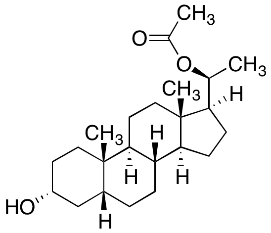 20α-Acetoxy-5β-pregnan-3α-ol - Chemical structure and product image