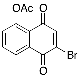 5-Acetoxy-2-bromo-1,4-naphthoquinone - Chemical structure and product image