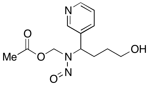 4-(N-Acetoxymethyl-N-nitrosamino)-4-(3-pyridyl)butan-1-ol - Chemical structure and product image