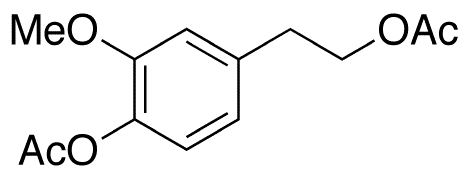 4-(Acetyloxy)-3-methoxybenzenethanol Acetate - Chemical structure and product image