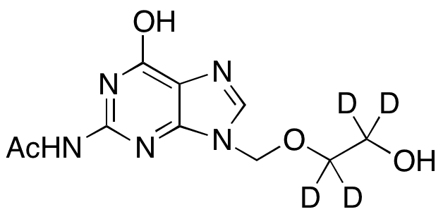 N2-Acetyl Acyclovir-d4 - Chemical structure and product image