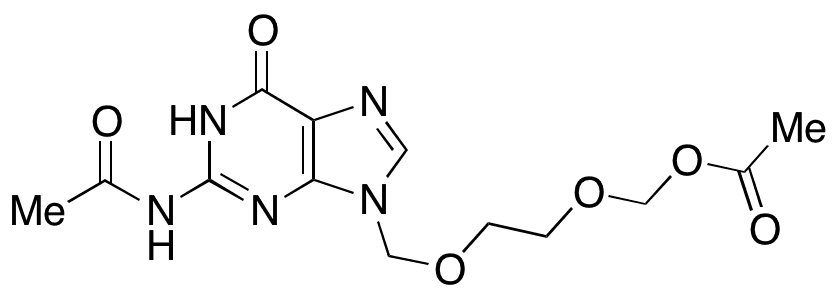 N2-Acetyl Acyclovir Methyl Acetate - Chemical structure and product image