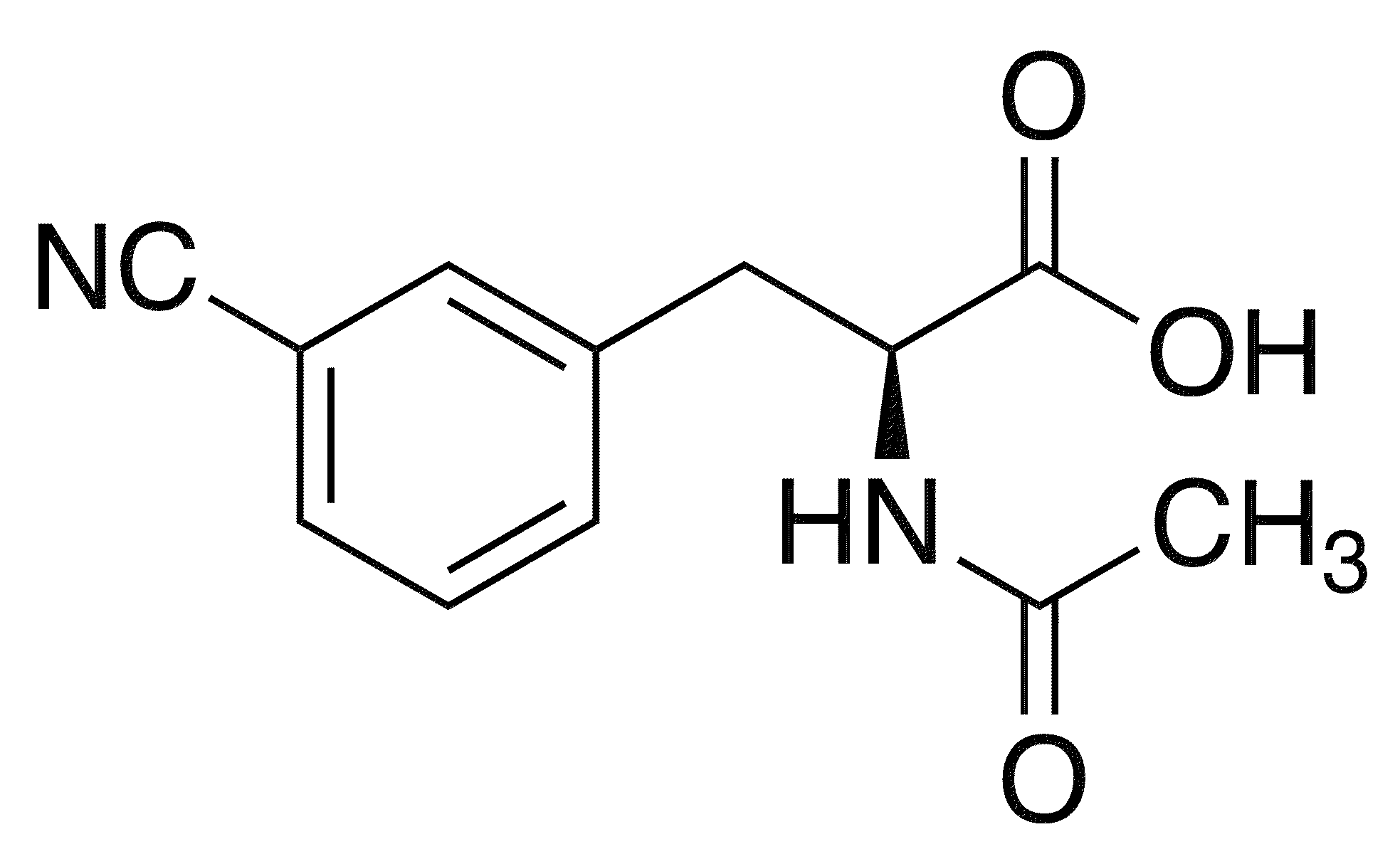 Ac-d-phe(3-cn)-oh - Chemical structure and product image
