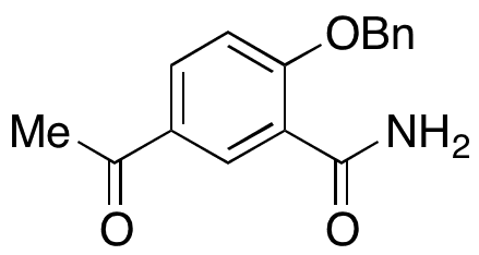 5-Acetyl-2-(phenylmethoxy)benzamide - Chemical structure and product image