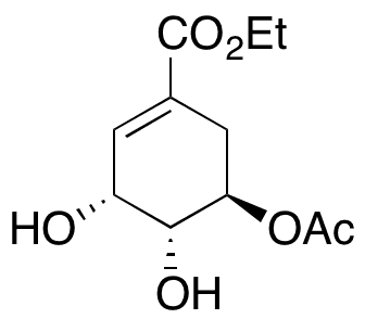 (3S,4S,5R)-5-(Acetyloxy)-3,4-dihydroxy-1-cyclohexene-1-carboxylic Acid Ethyl Ester - Chemical structure and product image