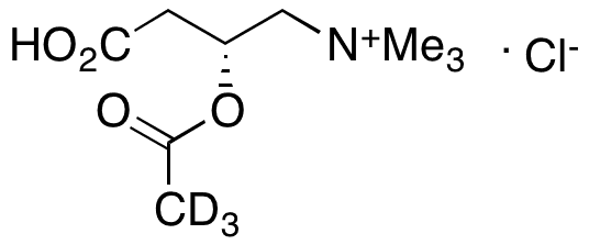 Acetyl-d3 L-Carnitine Hydrochloride - Chemical structure and product image