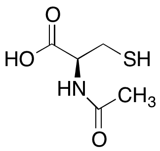N-Acetyl-D-cysteine - Chemical structure and product image
