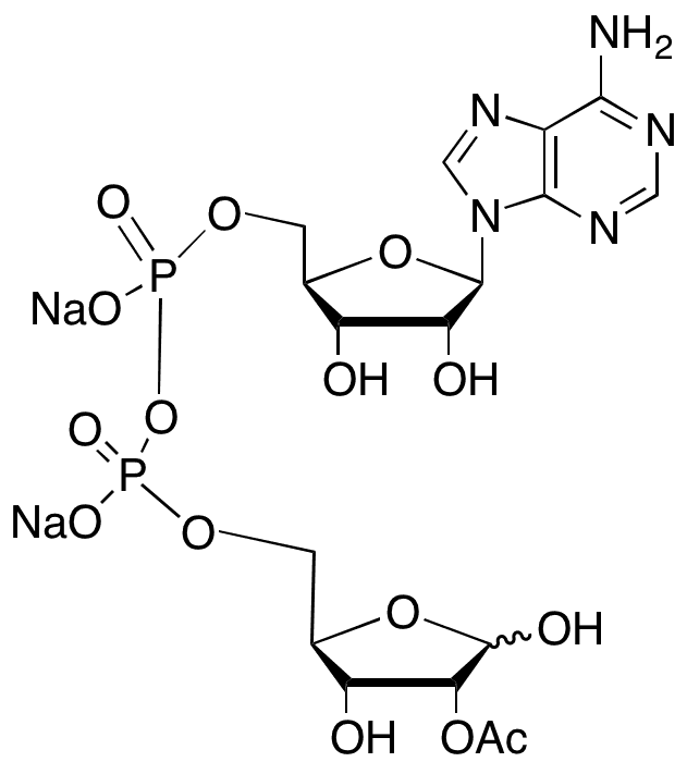 2/3-O-Acetyl ADP Ribose, Disodium Salt (A mixture of 2 and 3-O-Acetyl ADP Ribose) - Chemical structure and product image