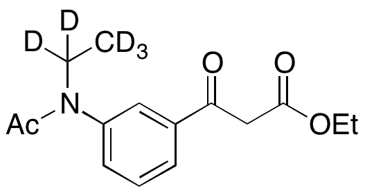 3-(Acetylethylamino)-beta-oxo-benzenepropanoic Acid Ethyl Ester-d5 - Chemical structure and product image