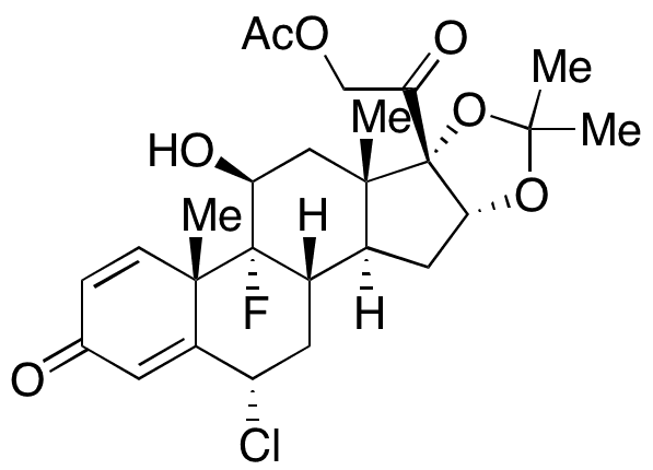 21-Acetyl-6alpha-chlorotriamcinolone Acetonide - Chemical structure and product image