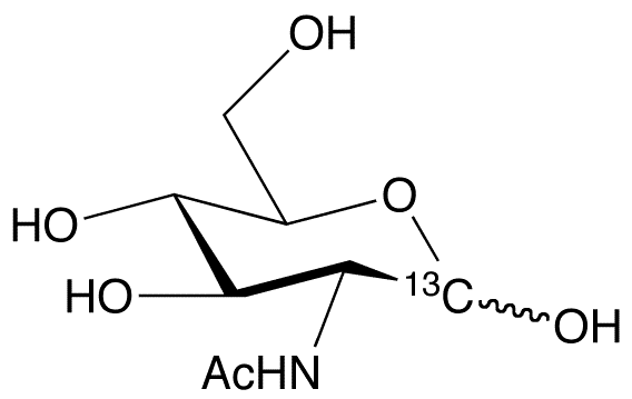N-Acetyl-D-glucosamine-13C - Chemical structure and product image