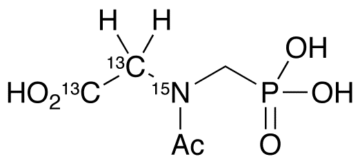 N-Acetyl Glyphosate-13C2,15N - Chemical structure and product image