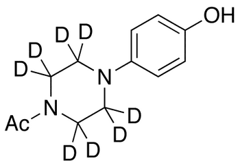 1-Acetyl-4-(4-hydroxyphenyl)piperazine-d8 - Chemical structure and product image