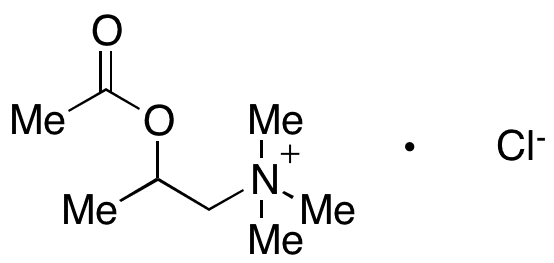 O-Acetyl-beta-methylcholine Chloride - Chemical structure and product image