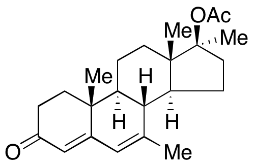 (17 beta)-17-(Acetyloxy)-7,17-dimethylandrosta-4,6-dien-3-one - Chemical structure and product image