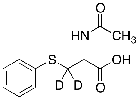 N-Acetyl-S-phenyl-DL-cysteine-3,3-d2 - Chemical structure and product image
