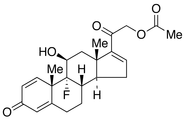 21-Acetoxy-9 alpha-fluoro-11 beta-hydroxypregna-1,4,16-triene-3,20-dione - Chemical structure and product image
