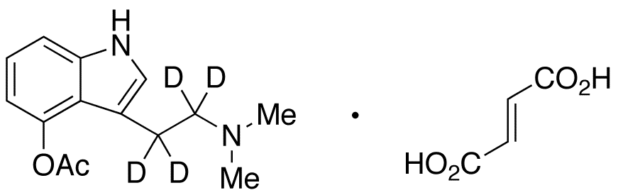 O-Acetyl Psilocin-d4 Fumarate - Chemical structure and product image