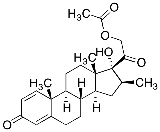 (16 beta)-21-(Acetyloxy)-17-hydroxy-16-methylpregna-1,4-diene-3,20-dione - Chemical structure and product image