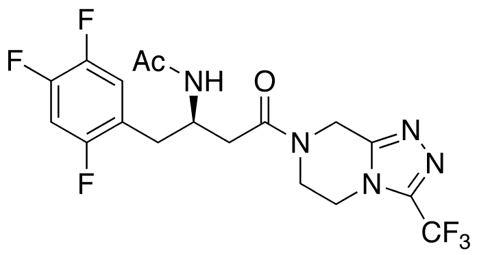 N-Acetyl Sitagliptin - Chemical structure and product image