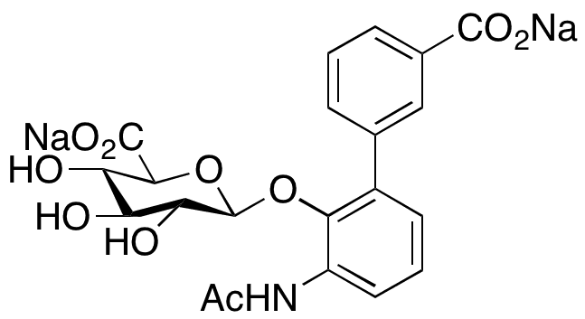 N-Acetyl-SB-611855 Glucuronide Disodium Salt - Chemical structure and product image