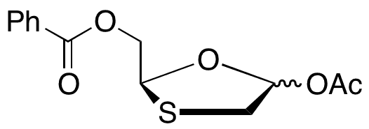 5-(Acetyloxy)-1,3-oxathiolane-2-methanol Benzoate - Chemical structure and product image