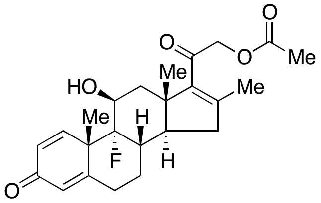 21-Acetoxy-9-fluoro-11 beta-hydroxy-16-methylpregna-1,4,16-triene-3,20-dione - Chemical structure and product image