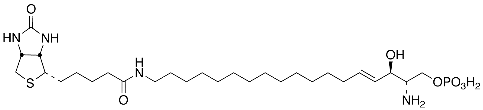 erythro-ω-Amino Sphingosine Biotinamide Phosphate - Chemical structure and product image