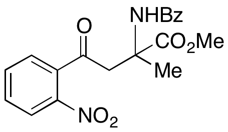 2-Benzamido-2-methyl-4-(2-nitrophenyl)-4-oxobutanoic Acid Methyl Ester - Chemical structure and product image