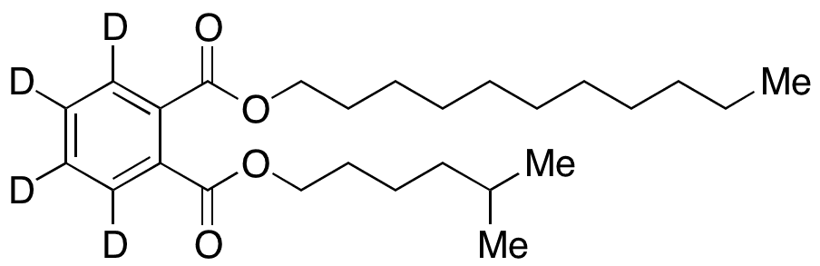 1,2-Benzenedicarboxylic Acid 1-(5-Methylhexyl) Undecyl Ester-d4 - Chemical structure and product image