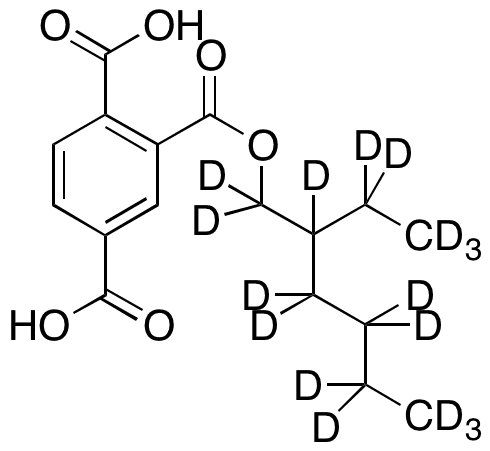 1,2,4-Benzenetricarboxylic Acid 2-(2-ethylhexyl) Ester-d17 - Chemical structure and product image