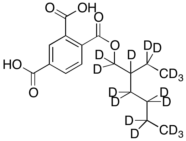 1,2,4-Benzenetricarboxylic Acid 1-(2-ethylhexyl) Ester-d17 - Chemical structure and product image