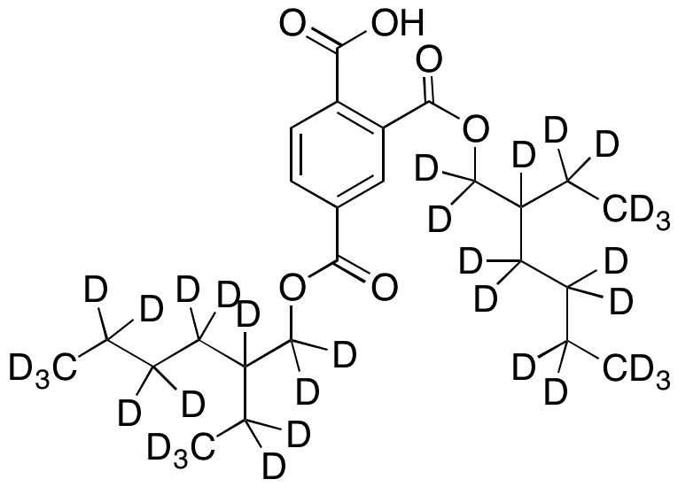 1,2,4-Benzenetricarboxylic Acid 2,4-Bis(2-ethylhexyl) Ester-d34 - Chemical structure and product image