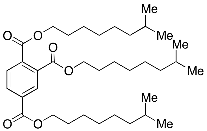 1,2,4-Benzenetricarboxylic Acid 1,2,4-tris(7-Methyloctyl) Ester - Chemical structure and product image